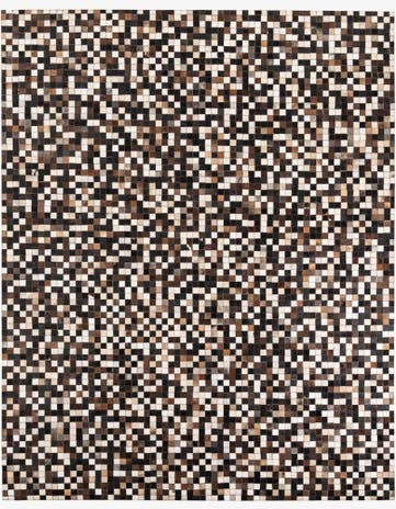 8' x 10' Cowhide Leather Rug