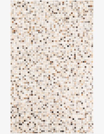 5' x 8' Cowhide Leather Rug