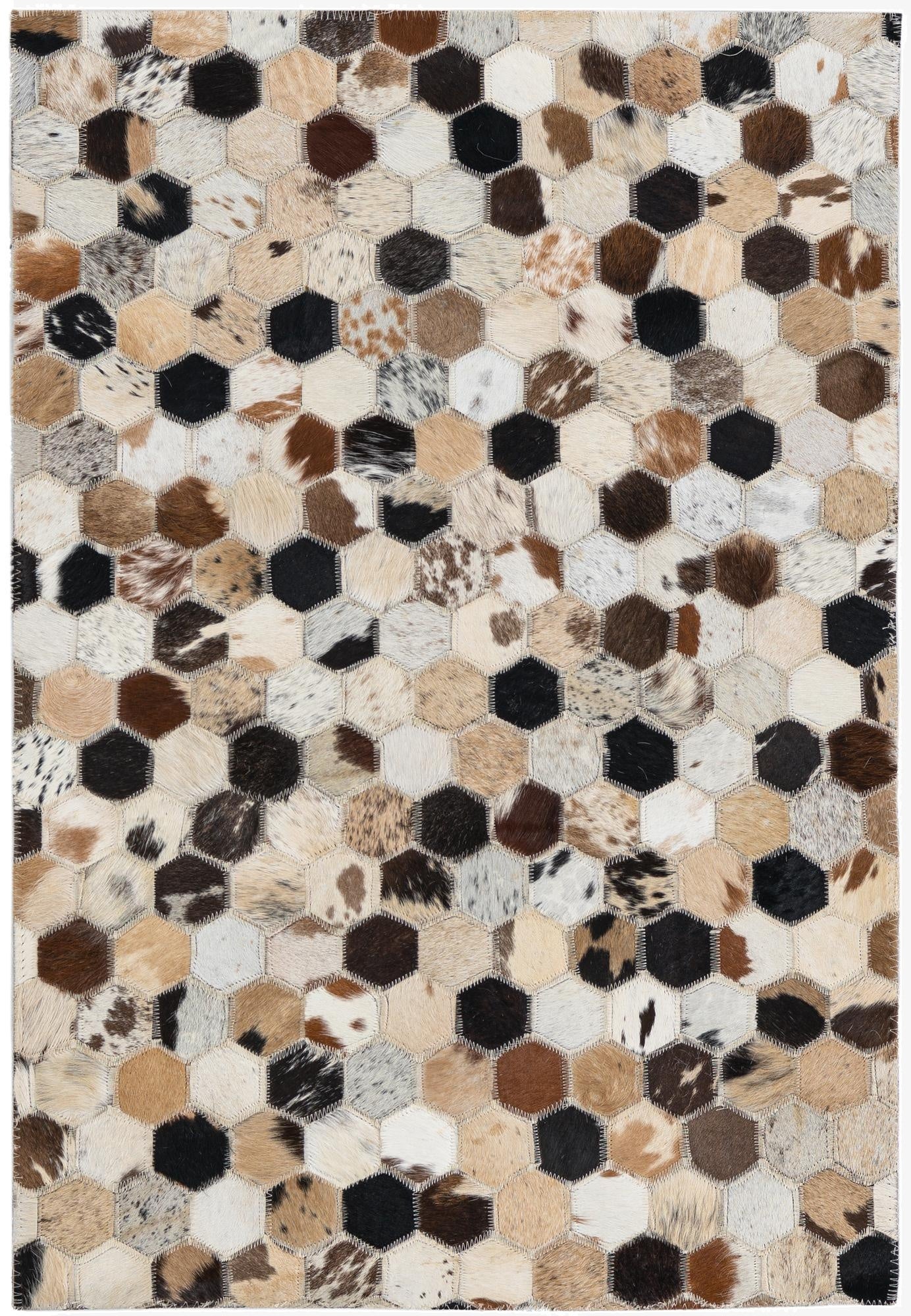2' x 3' Cowhide Leather Rug