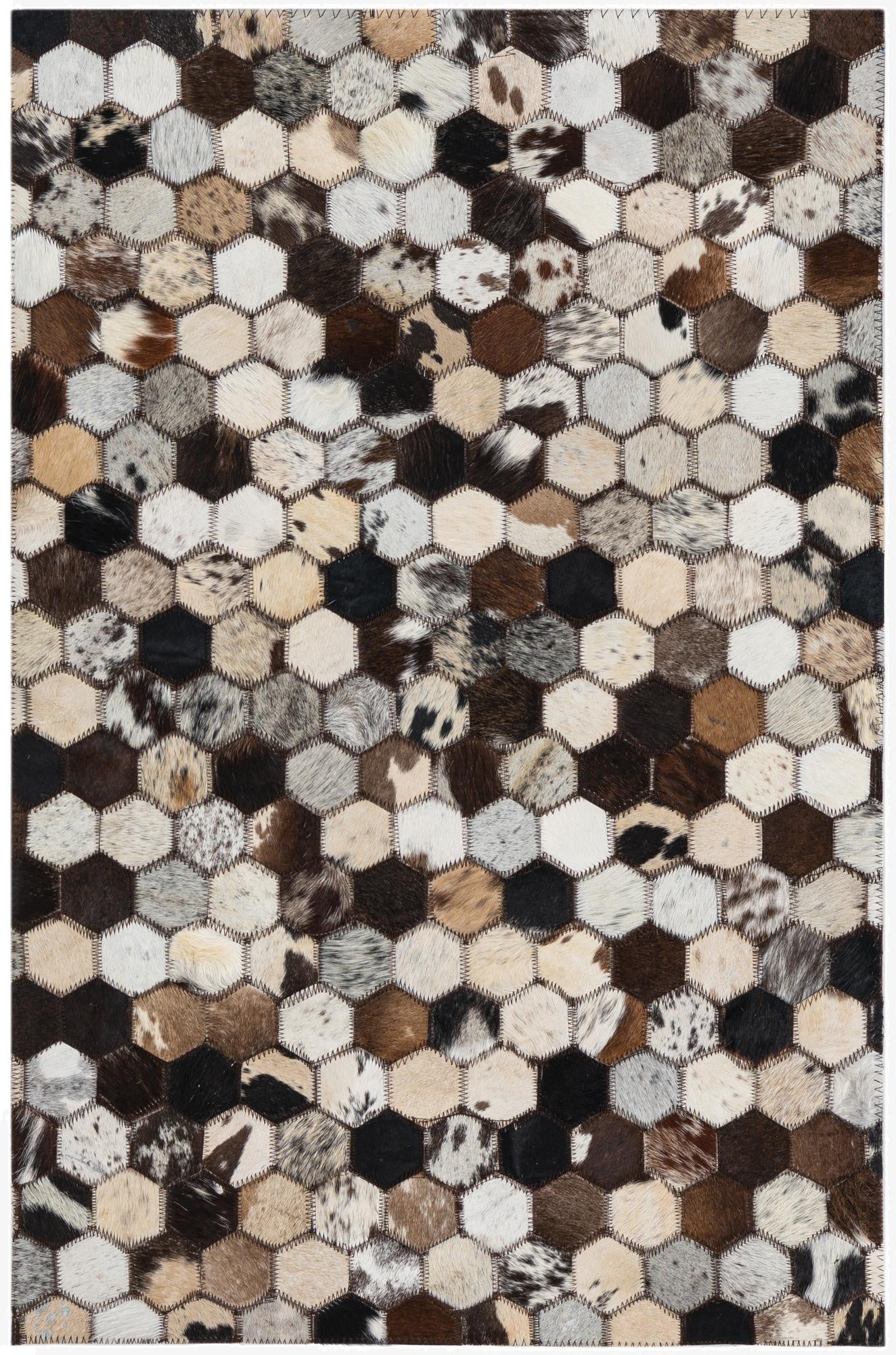 2' x 3' Cowhide Leather Rug
