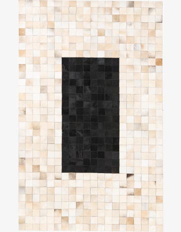 5' x 8' Cowhide Leather Rug