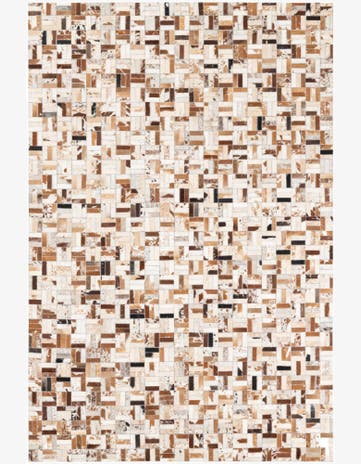 5' x 8' Cowhide Leather Rug