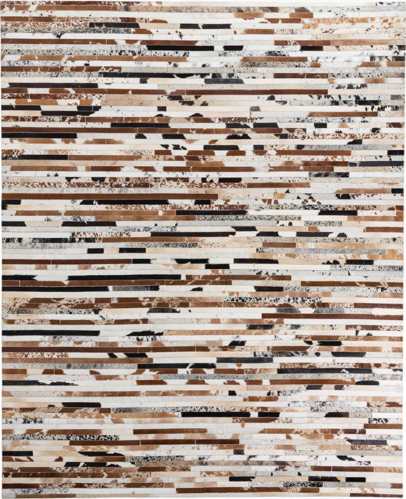 8' 1 x 10' Cowhide Leather Rug