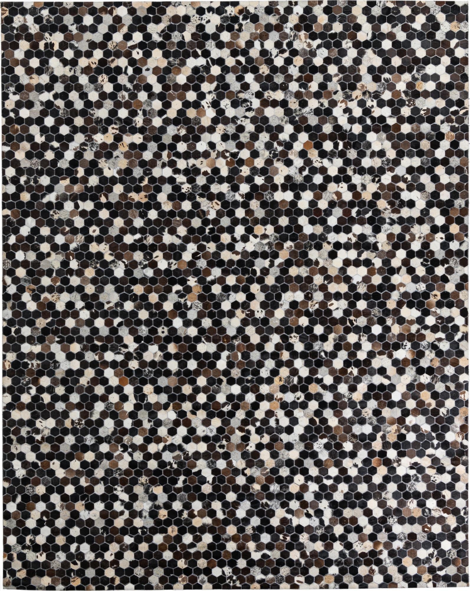 8' x 10' Cowhide Leather Rug