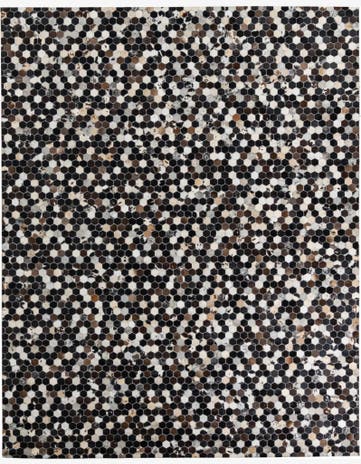 8' x 10' Cowhide Leather Rug