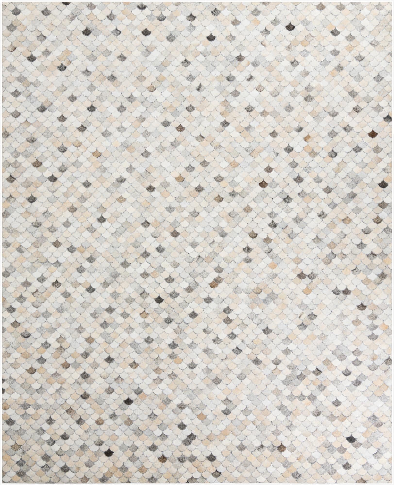 8' 1 x 10' 1 Cowhide Leather Rug