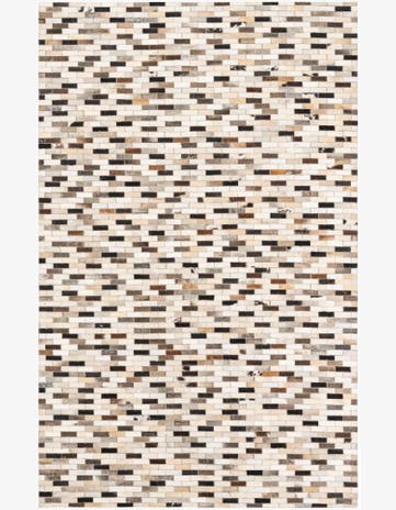 5' x 7' 10 Cowhide Leather Rug