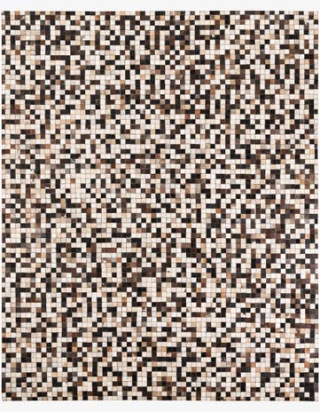 8' x 10' Cowhide Leather Rug