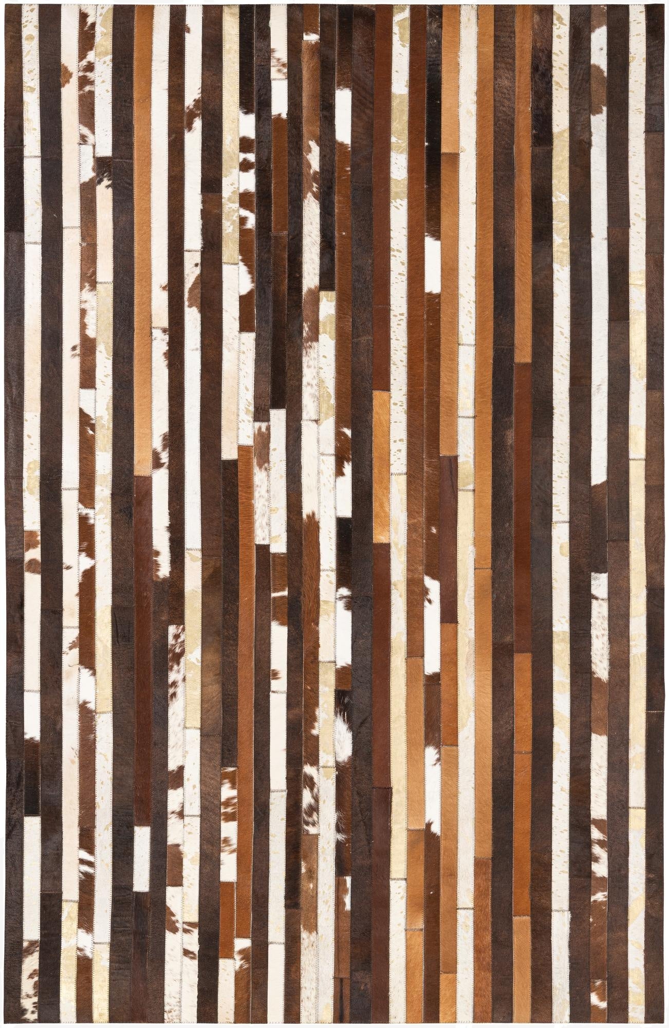 5' x 8' Cowhide Leather Rug