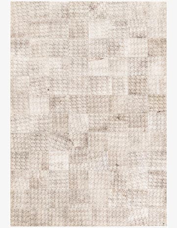 5' 3 x 7' 6 Cowhide Leather Rug