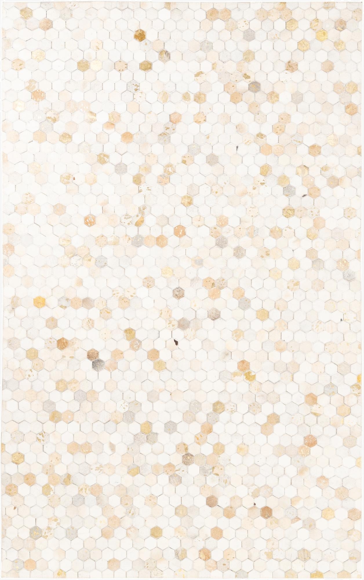 5' x 8' Cowhide Leather Rug