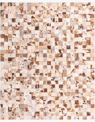 8' x 10' Cowhide Leather Rug