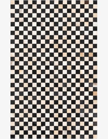 5' x 8' Cowhide Leather Rug