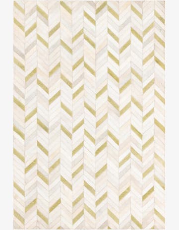 4' x 5' 10 Cowhide Leather Rug