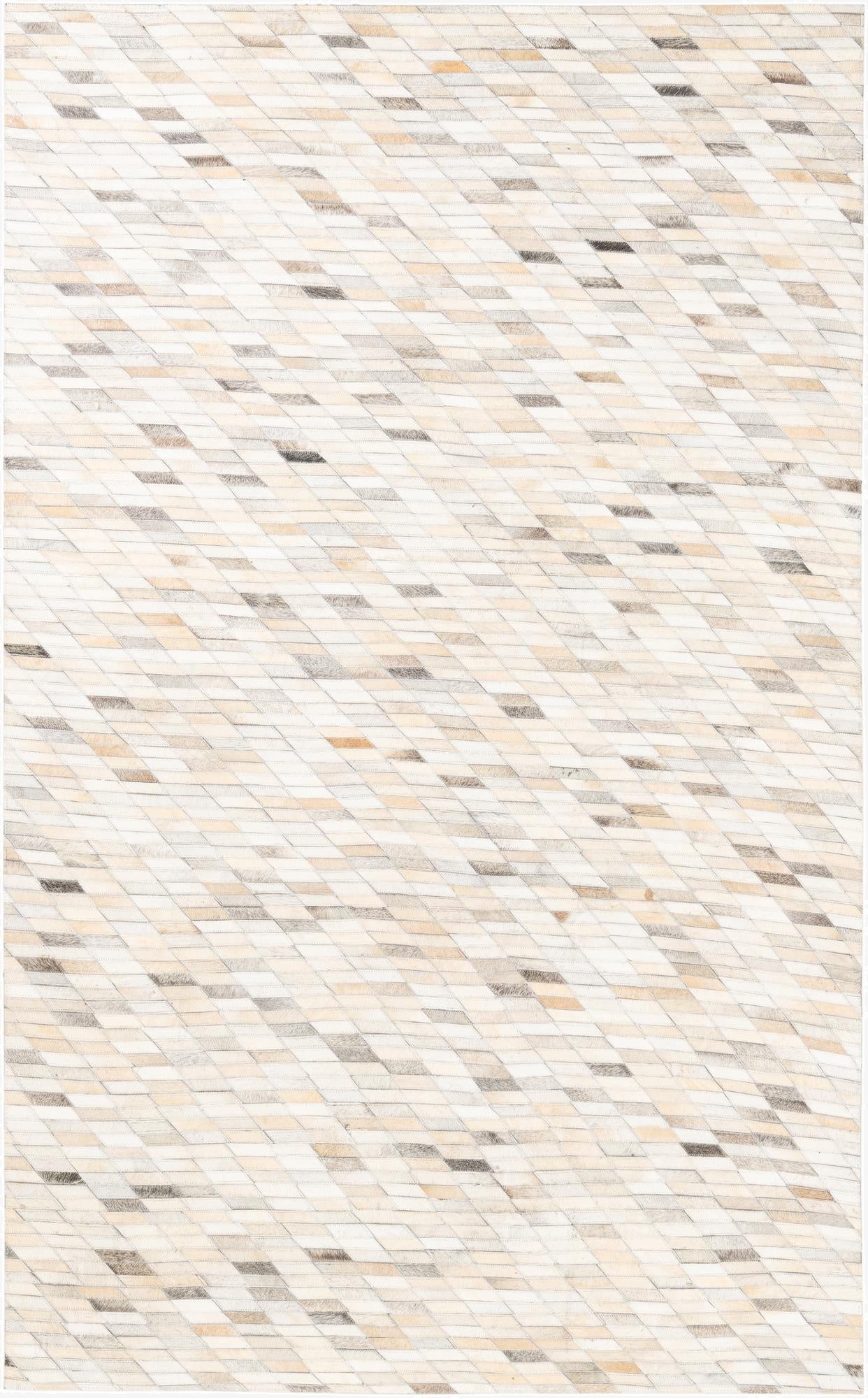 5' x 8' Cowhide Leather Rug