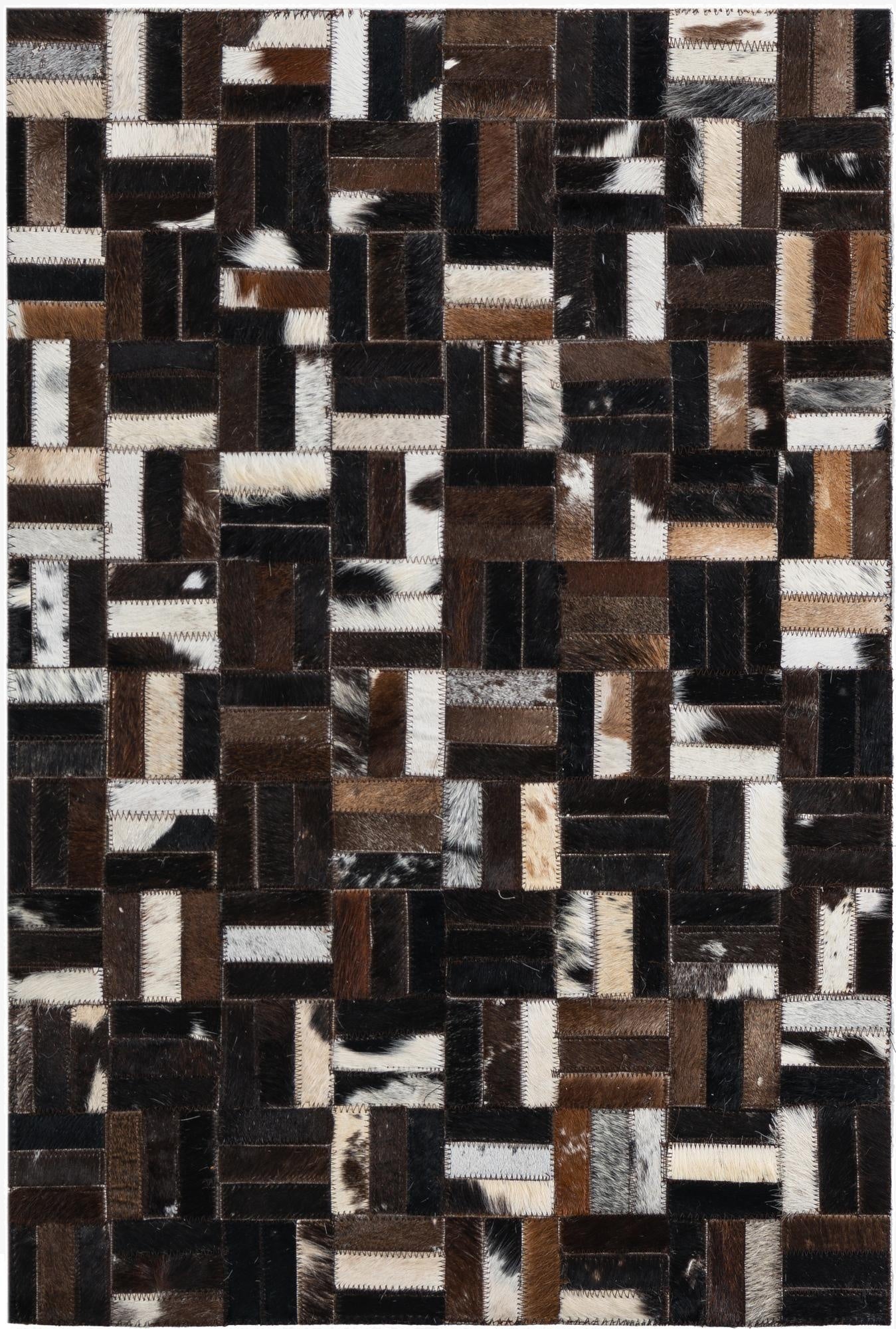 2' x 3' Cowhide Leather Rug
