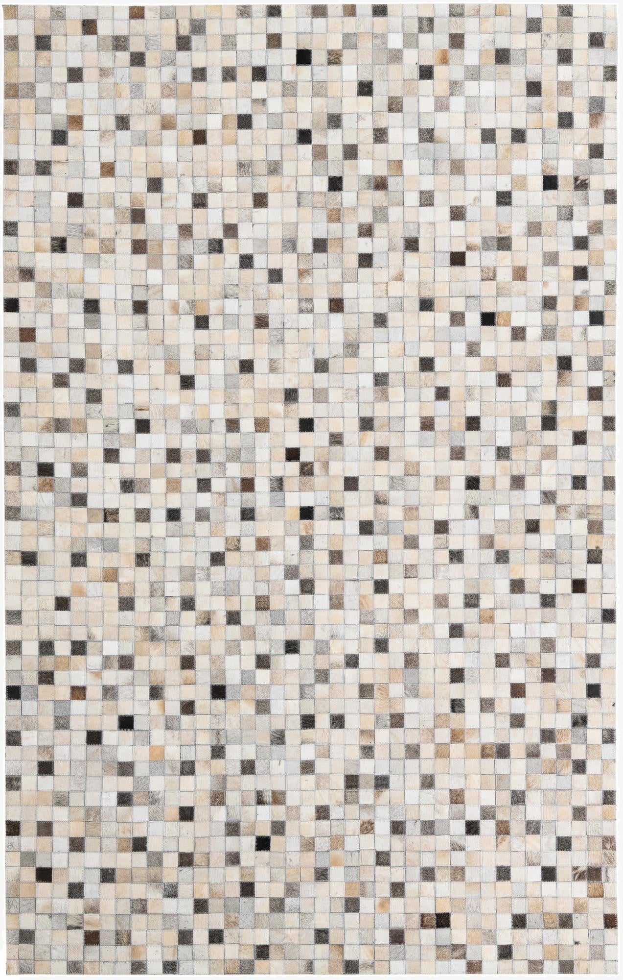 5' x 8' Cowhide Leather Rug