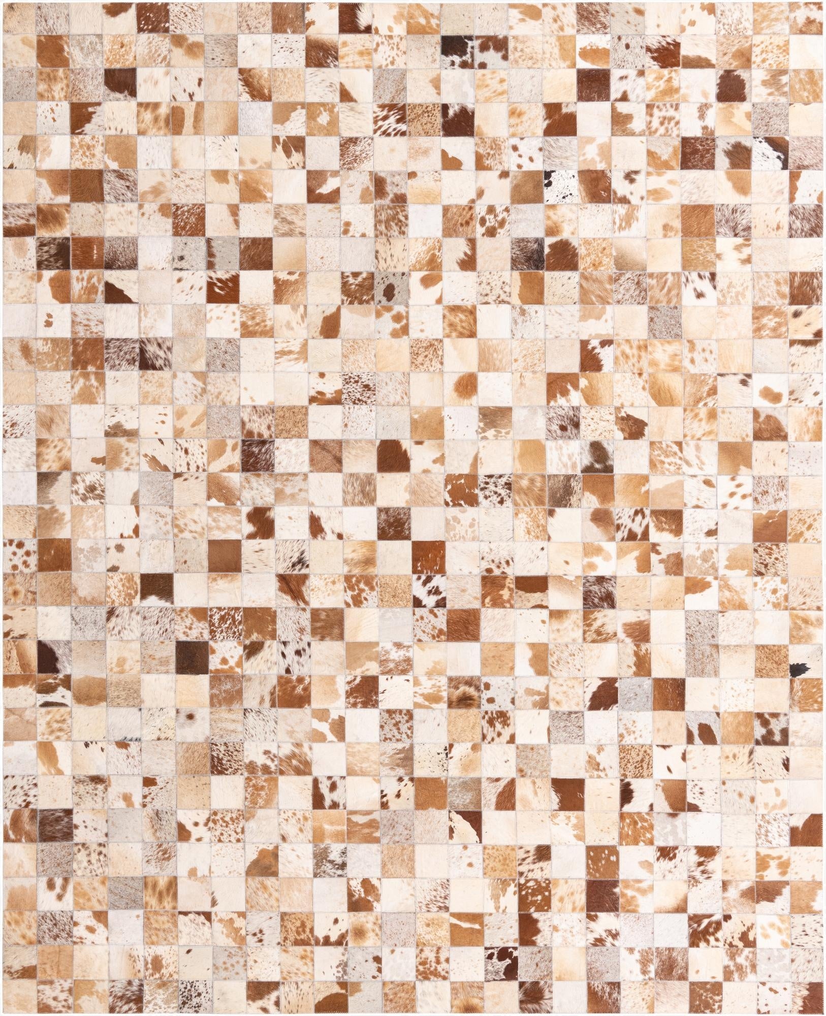 8' x 10' Cowhide Leather Rug