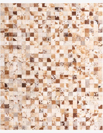 8' x 10' Cowhide Leather Rug
