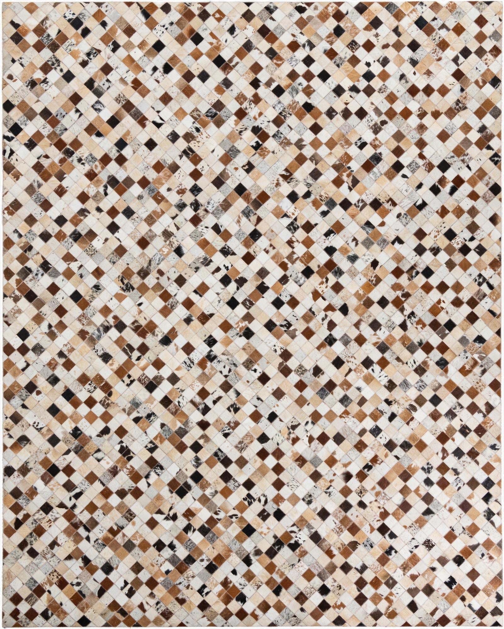 8' x 10' Cowhide Leather Rug