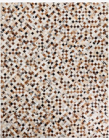 8' x 10' Cowhide Leather Rug