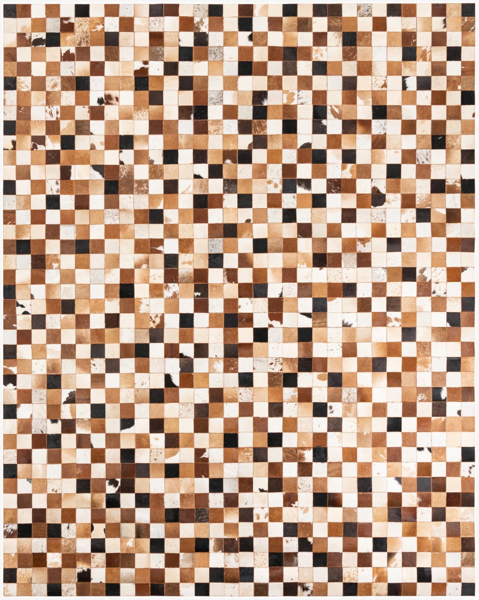 8' x 10' Cowhide Leather Rug