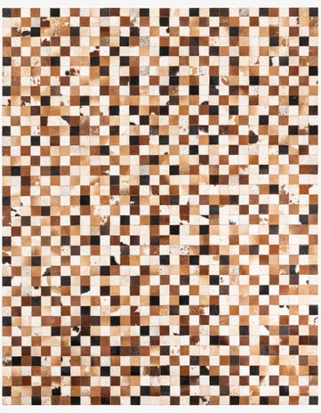 8' x 10' Cowhide Leather Rug