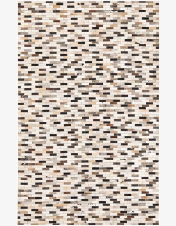 5' x 8' Cowhide Leather Rug