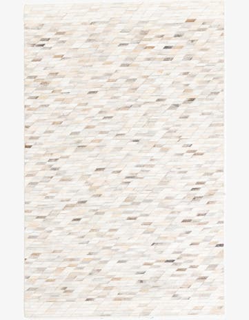 5' x 7' 10 Cowhide Leather Rug