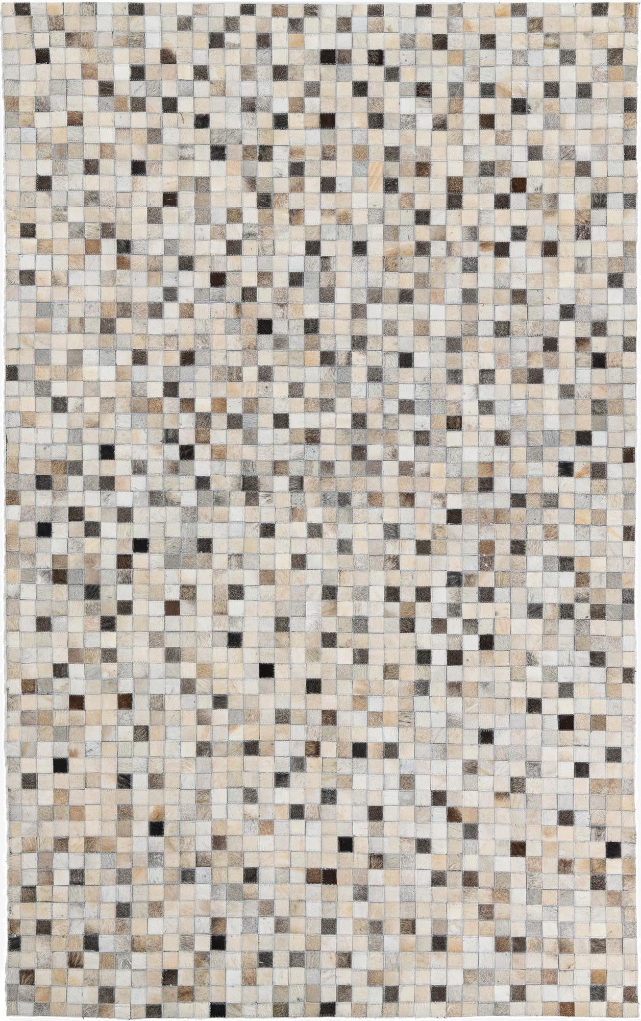 5' x 8' Cowhide Leather Rug