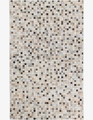 5' x 8' Cowhide Leather Rug