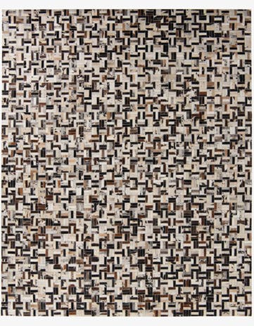 8' 2 x 10' Cowhide Leather Rug