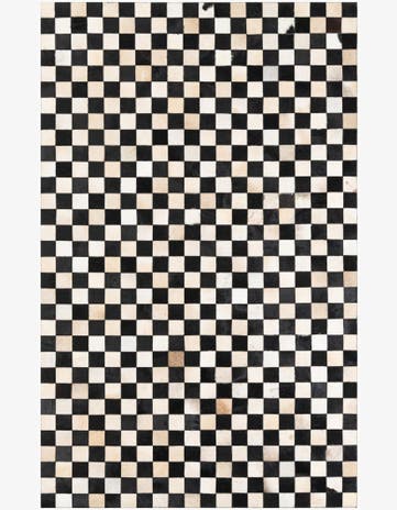 5' x 8' Cowhide Leather Rug