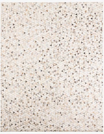 8' x 10' Cowhide Leather Rug