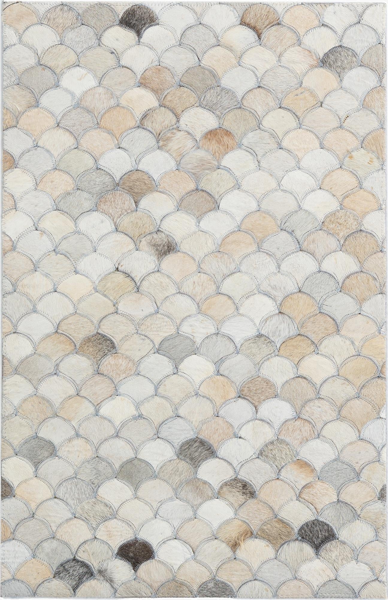 2' x 3' 1 Cowhide Leather Rug