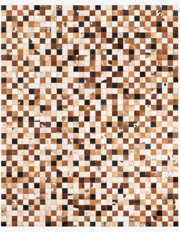 8' x 10' Cowhide Leather Rug