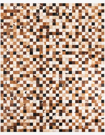 8' x 10' Cowhide Leather Rug