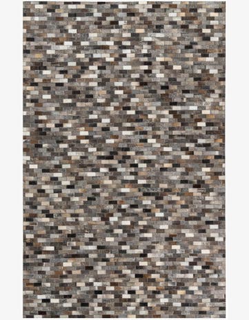 5' x 8' Cowhide Leather Rug