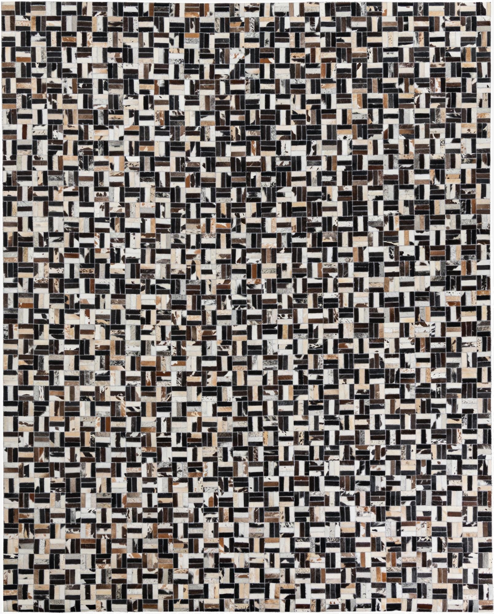 8' x 10' Cowhide Leather Rug