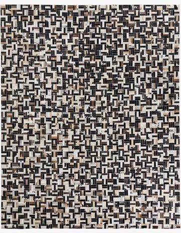 8' x 10' Cowhide Leather Rug