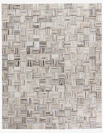 7' 10 x 9' 10 Cowhide Leather Rug