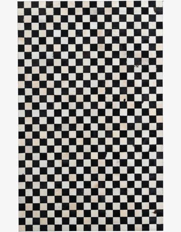 5' x 8' Cowhide Leather Rug