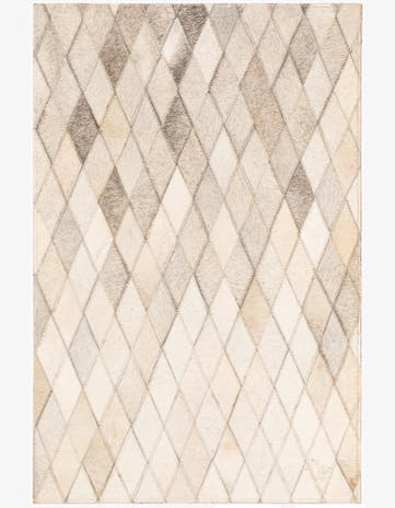 2' x 3' Cowhide Leather Rug