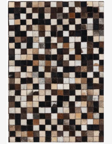2' x 3' Cowhide Leather Rug