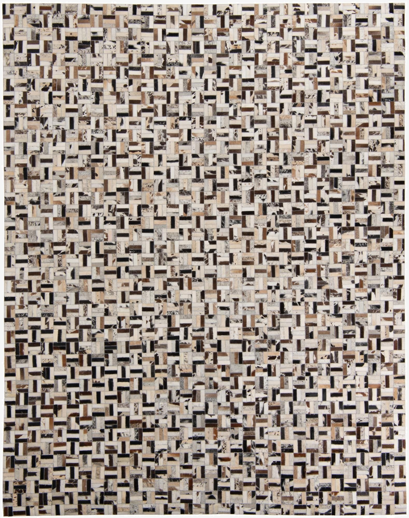 8' x 10' 1 Cowhide Leather Rug