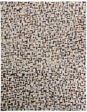 8' x 10' 1 Cowhide Leather Rug