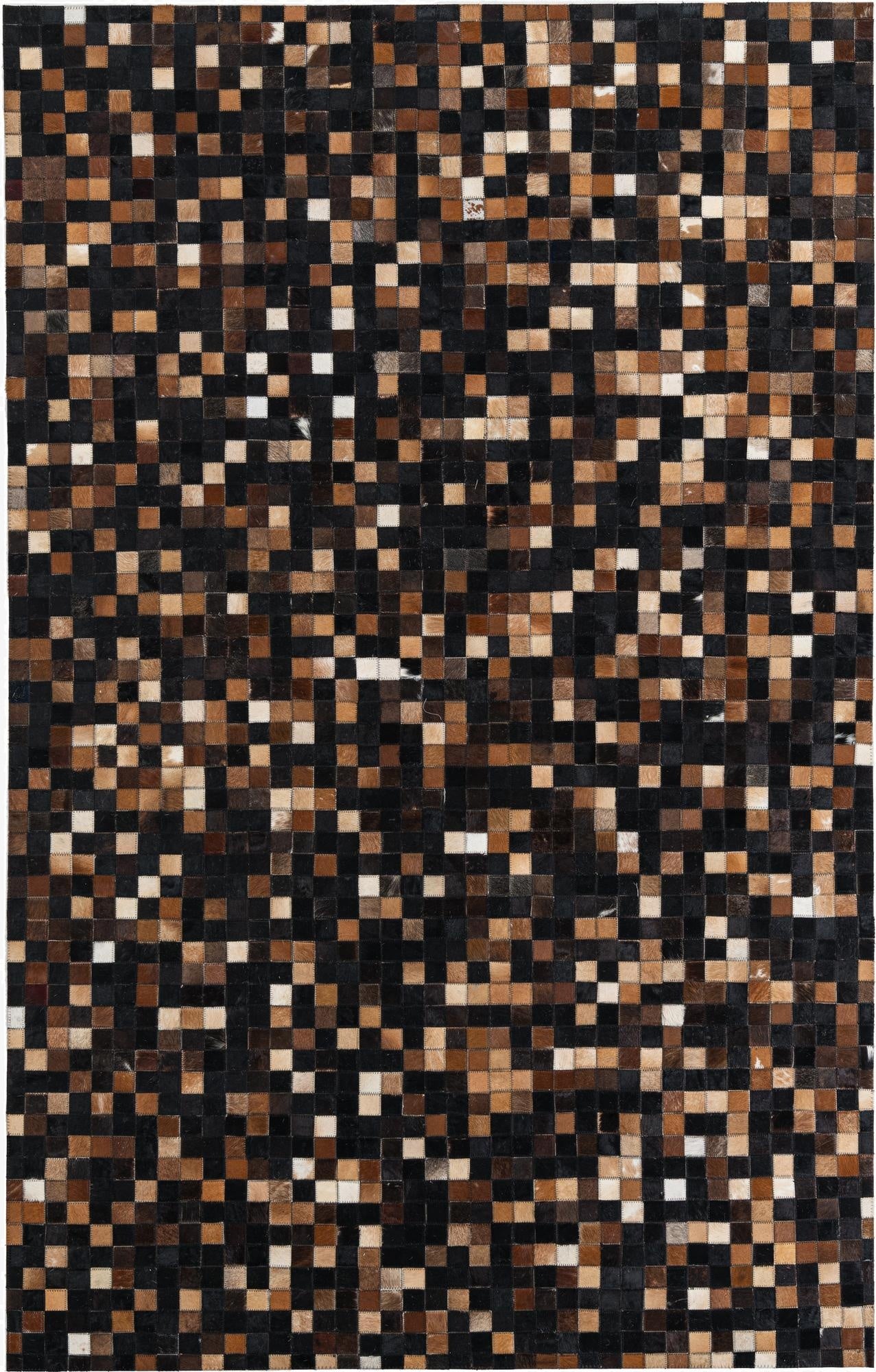 5' x 8' Cowhide Leather Rug