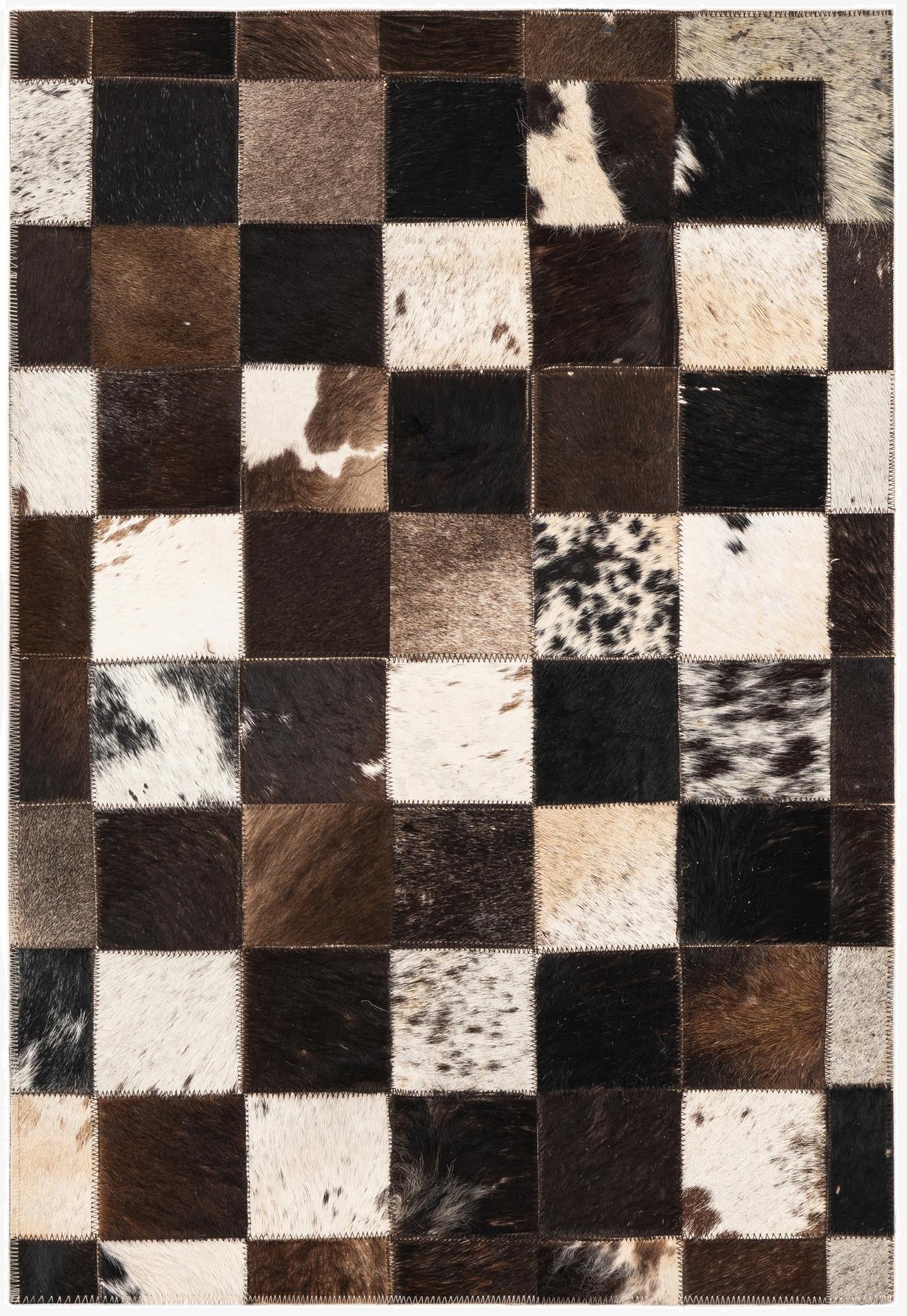2' x 3' Cowhide Leather Rug