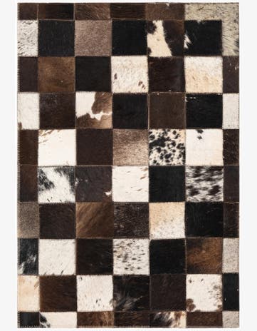 2' x 3' Cowhide Leather Rug