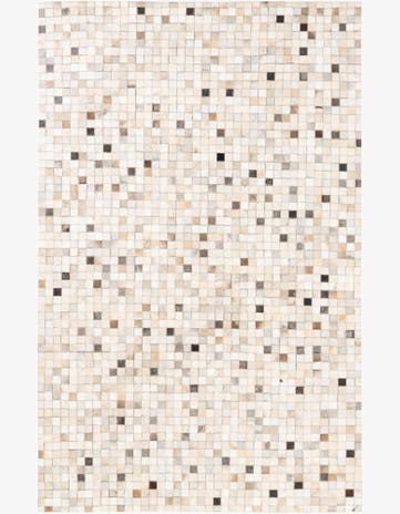 5' x 8' Cowhide Leather Rug